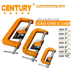 Cảo Chữ C Màu Cam Size Từ 2 Inch - 10 Inch Century LU-CCAM