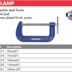 Cảo Chữ C 3 Inch Workpro WP232018