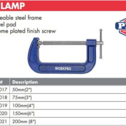 Cảo Chữ C 2 Inch Workpro WP232017